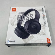 JBL Tune 510BT Wireless On-Ear Headphones - Black, 40H Battery, Mic