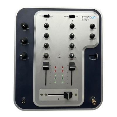 Stanton M.201 2-Kanal Mixer 3-Band EQ pro Kanal Dj Turntable +9/-26 dB boost/cut