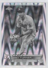 2022 Topps Chrome Sonic Black & White RayWave Refractor Trea Turner #190 0lc5