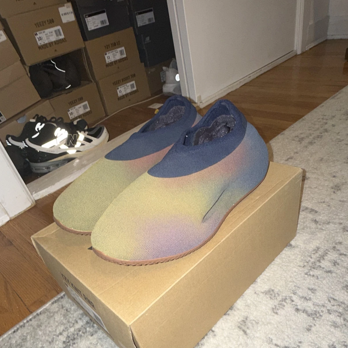 Adidas Yeezy Knit Runner Fade Indigo for Sale | Authenticity