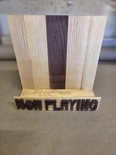 Record Display Stand Wall Mount Solid Wood, Now playing