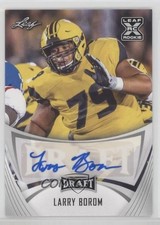2021 Leaf Draft Auto Larry Borom #BA-LB1 Auto 0c6