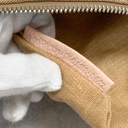 FENDI Tasche Schulter Zucca FF Selleria Handtasche beige rosa braun Canvas Leder authentisch - Bild 19 von 24