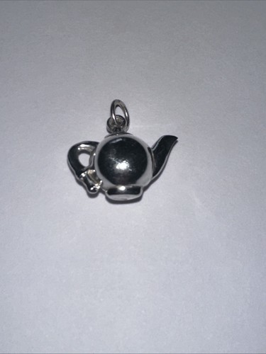 Sterling Silver Teapot Charm / Pendant - Picture 2 of 3