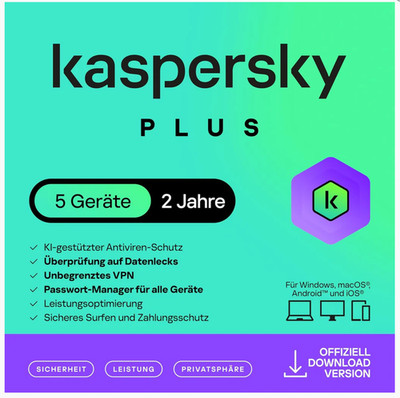 Plus Internet Security 5 Geräte | 2 Jahre | 2026 | Sofortversand