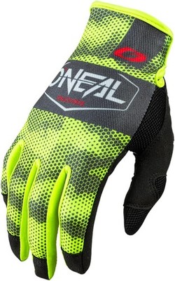 NO RESERVE O'Neal Mens Mayhem Covert MX Motocross Gloves -Charcoal/Neon Yello...