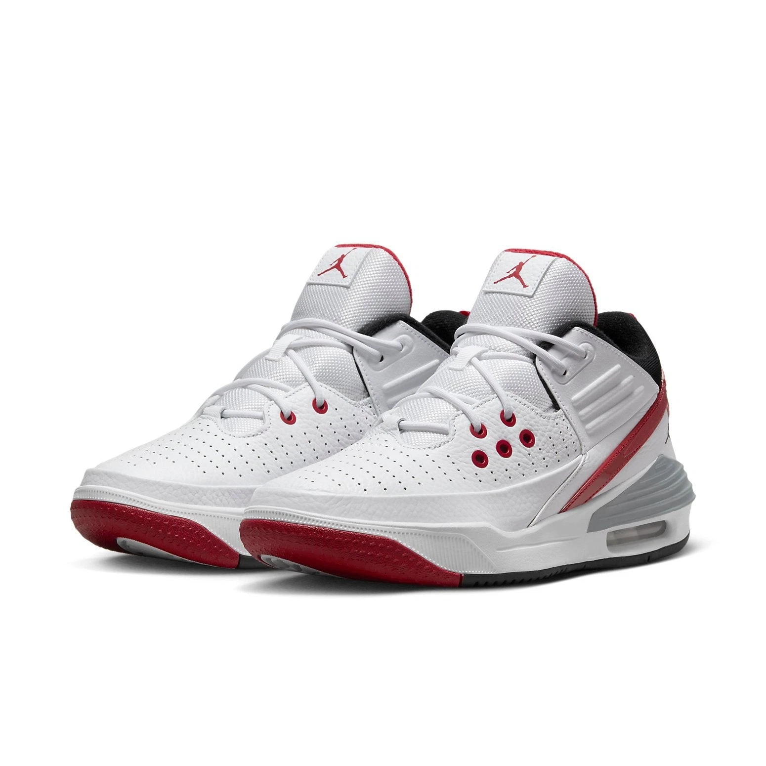 Multisize Men's Jordan Max Aura 5 Sneaker White/Red/Black DZ4353-101