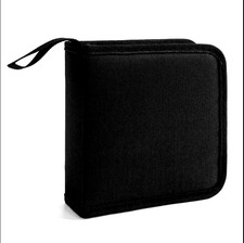 40 Disc CD DVD Carry Case Bag Wallet Storage Booklet Binder Zipper Album Case