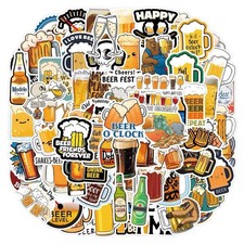 30pcs Random Funny Beer Drink I Love Beer Alcohol Waterproof Vinyl Stickers