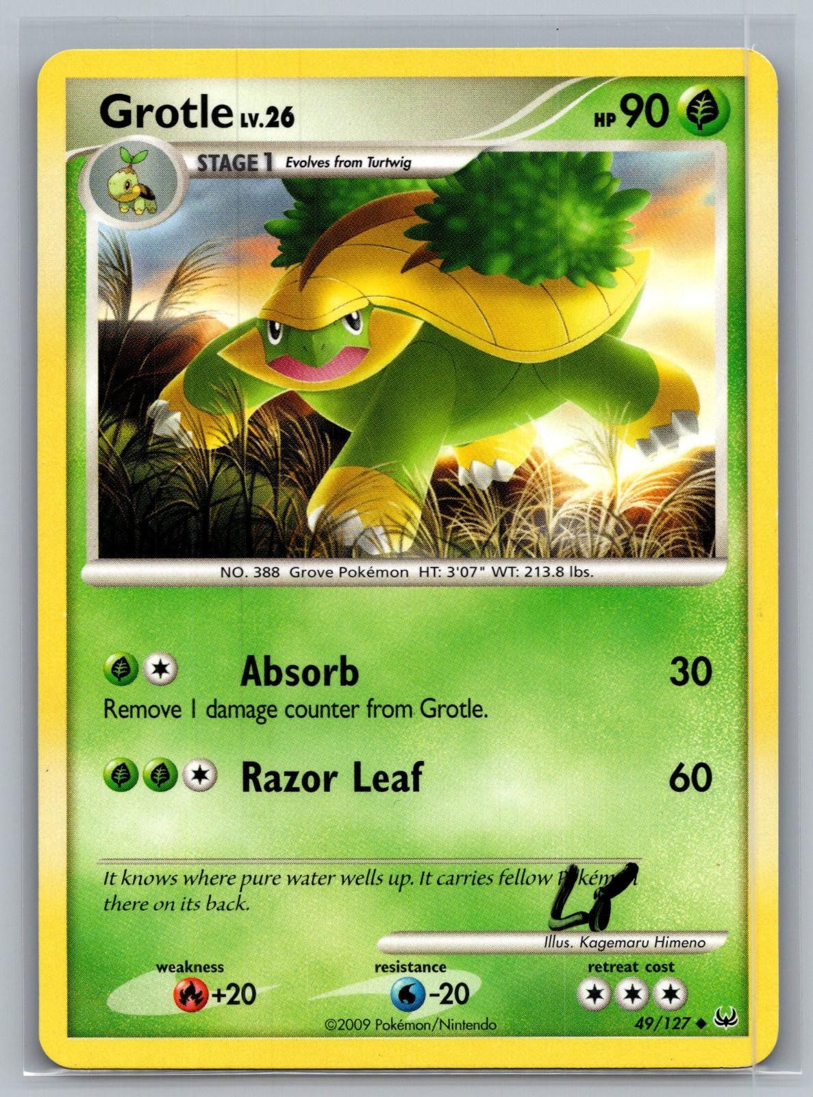 Grotle 49/127 Uncommon Platinum Pokemon Lightly Played