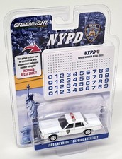 Greenlight 1/64 Chevrolet Caprice Auxiliary 1989 NYPD Police Decals Model Car