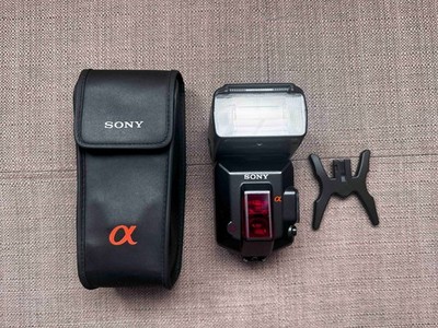 Sony HVL-F56AM Flash Alpha DSLR External Flash w/ Case in excellence condition