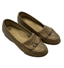 SAS Tripad Loafers Womens 7M US Comfort Shoes Flats Tan Leather Kiltie Tassel