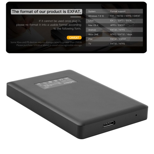 2TB Externe Gaming Festplatte USB 3.0 High-speed Memory HDD für PS4 PS5 Xbox one - Bild 10 von 12