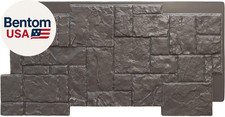 49"W X 24 1/2"H X 1 1/4"D Castle Rock Stacked Stone, Stonewall Faux Stone Siding