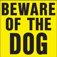 Hy-Ko  Beware Of Dog Sign 11" x 11" 20 pcs. 