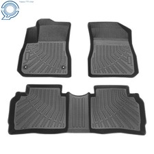 For Chevrolet Malibu 2016-2025 Tpe Floor Liners Black 3pcs Anti-slip Floor Mats