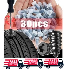 30PCS Car Vacuum Tire Repair Nail Rubber Screw Nails Screwdriver Tool Set w/Box