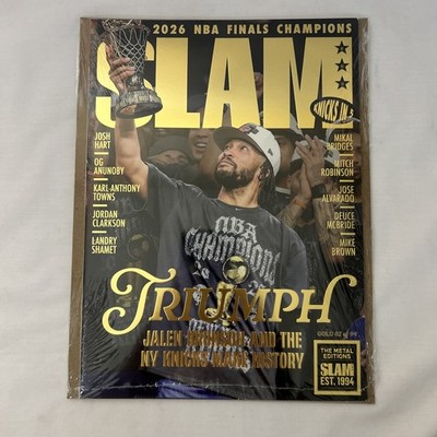 Gold Metal: Slam 263: New York Knicks 2026 NBA Champions Magazine #62/94 Sealed