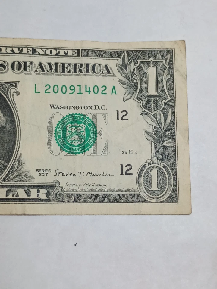 2017 $1 L SAN FRANCISCO BEP VALITINES DAY BIRTHDAY NOTE FEB 14 2009 (L20091402A) - Image 3 of 4