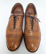 Allen Edmonds Size 9 D Strand Cap-Toe Oxfords Light Brown Walnut