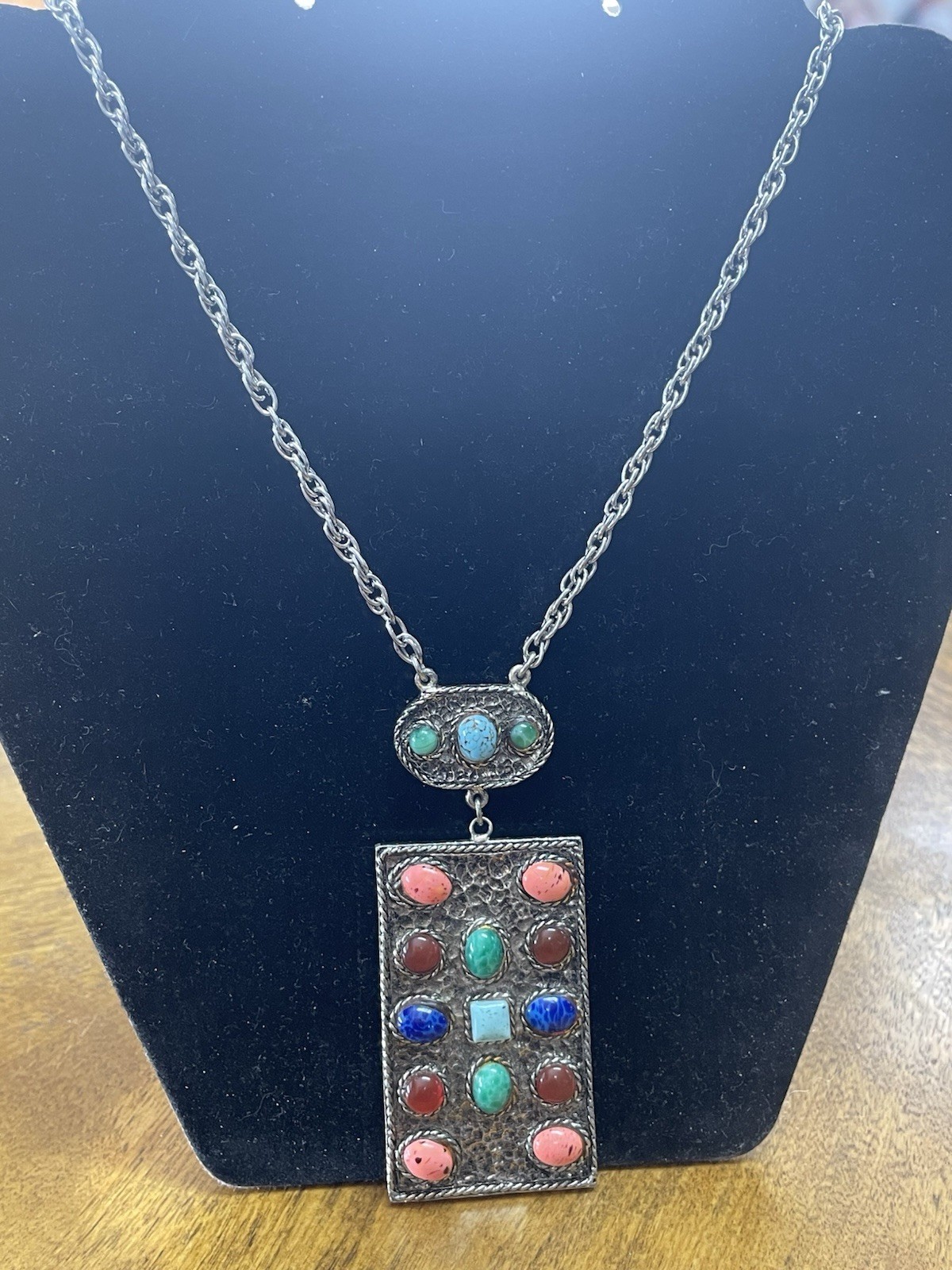 Vintage Hollycraft Signed Statement Necklace. 195… - image 7