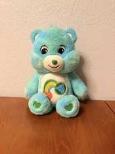 Care Bear Plush 14" Blue Green Tie Dye Earth Day 2021 Love the Planet Rainbow