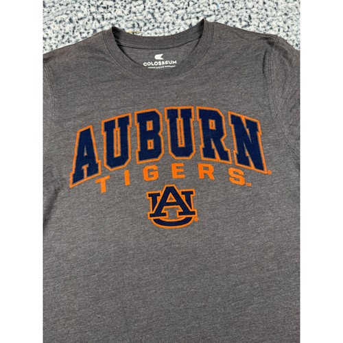 Colosseum Auburn Tigers Mens Gray Short Sleeve T Shirt Size S NCAA Football NWT