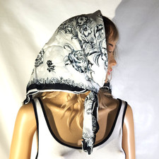 Vintage early 1950s WPL 13521 100 Pure Silk Scarf 25" x 25" Made in Japan Roses