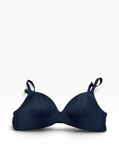 Auden The Bliss T-Shirt Bra Wireless Padded Navy Solid 36B Hook Eye