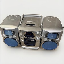 Vintage Durabrand CD-1493 AM/FM Compact Disc  Cassette Stereo System Silver