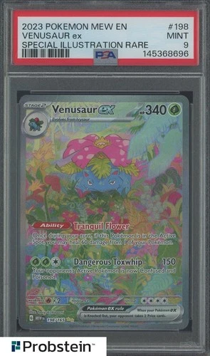 2023 Pokemon MEW EN Special Illustration Rare #198 Venusaur ex PSA 9 MINT