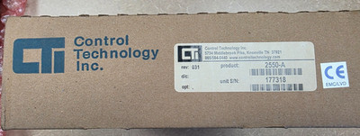 CONTROL TECHNOLOGY INC 2550-A ISOLATED ANOLOG INPUT MODULE REV 017 901E2550A