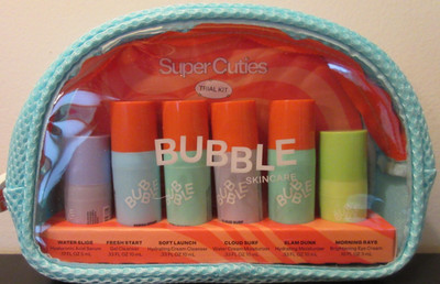 Bubble 7 Pc Skincare Super Cuties Trial Travel Mini Set Kit SALE HELPS DOGS CATS