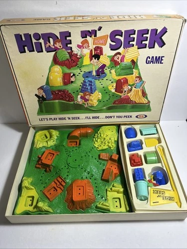 VTG Hide n Seek Vintage Board Game 1967 Ideal Toy Corp Complete *RARE*