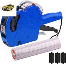 MX-5500 8 Digits Price Tag with 5000 Sticker Labels and 3 Ink Refill, Label Make