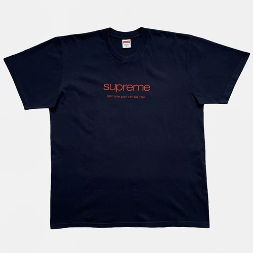 T shirt Supreme Shop bleu marine taille XL