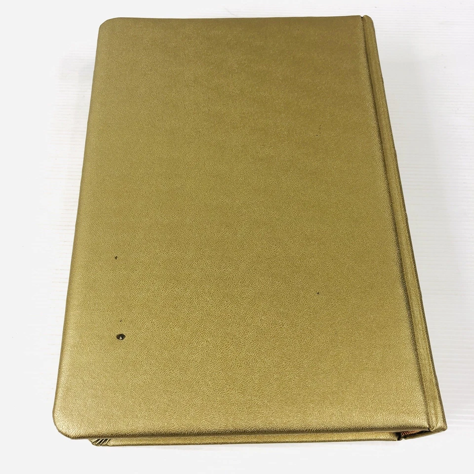 Holy Bible LARGE Catholic Action Edition Vintage 1953 Gold Hardcover in Box Gilt - image 3 of 4