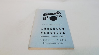 Lockheed Hercules Production List 1954-1992, Anonymous, Privately
