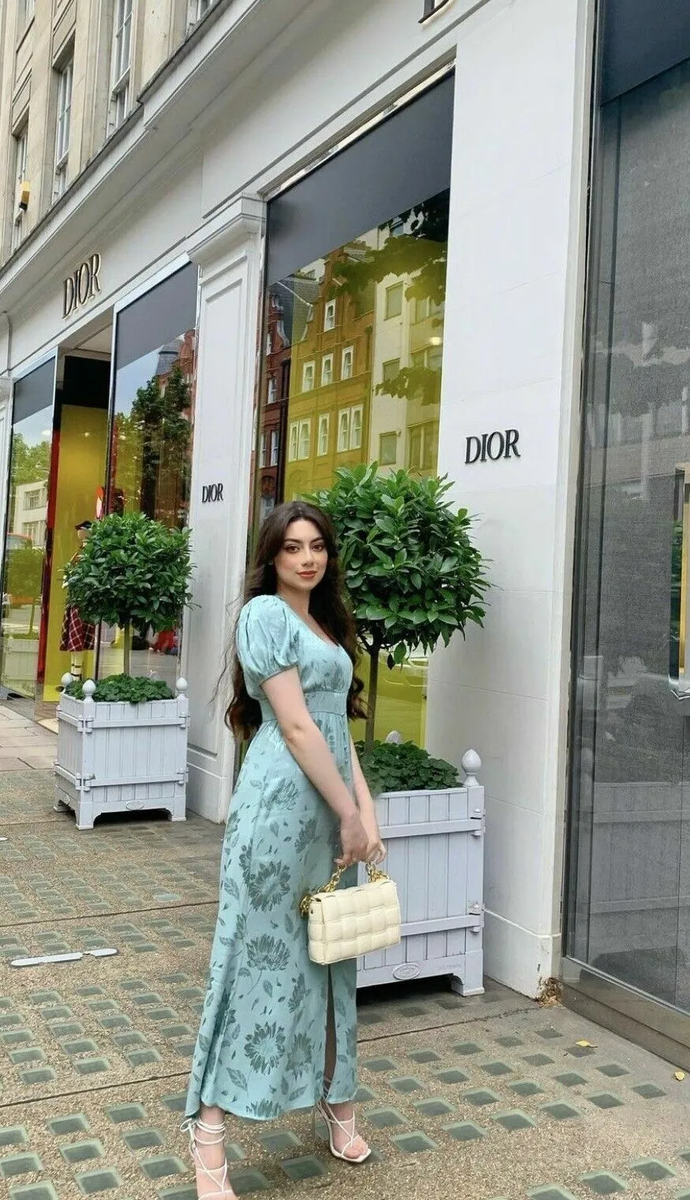 ZARA FLORAL JACQUARD SATIN DRESS MINT GREEN ROMANTIC WEDDING
