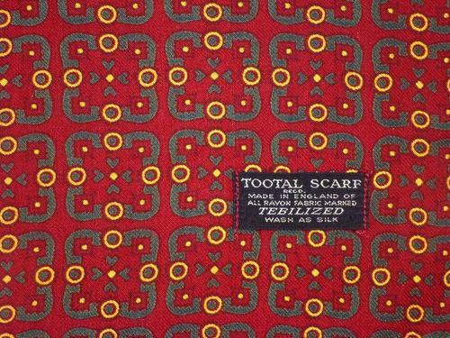 Vintage TOOTAL Polka Dot Scarf Cravat Dapper Mod Indie Goodwood Scooter Ascot - Picture 3 of 5
