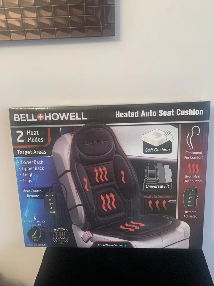 Cojín de coche con campana calefactora de asiento y Howell Foto 2 de 4