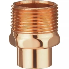 Central Boiler (10) Ea. 3/4 in. NPT  X 3/4 in. Sweat  Copper Male Adapt.  (#116)