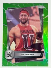 Duke Hudson GREEN REFRACTOR /99 2025 Topps Chrome WWE NXT #112