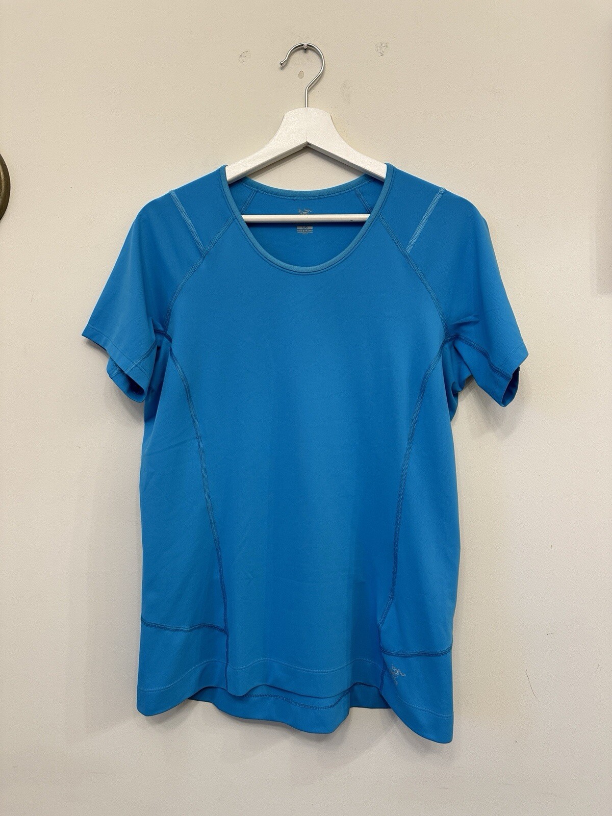 Women's Light Blue Arcteryx Polyester Workout Sports Top Size L