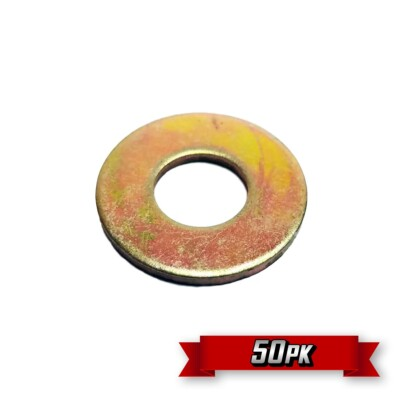 #ad USS Heavy Duty Mil Carb Flat Washer 7 16quot; ID 1 1 4quot; OD Yellow Zinc {50pk} $9.95