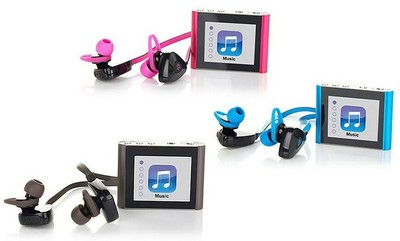 Jlab Bluetooth Wireless Sport Headphones and MP3 + Video Player Bundle
