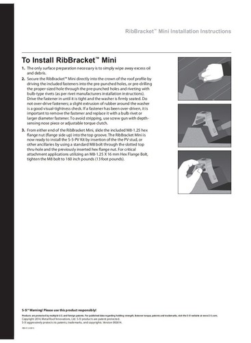 S-5! RibBracket Original Mounting Bracket - Picture 7 of 7