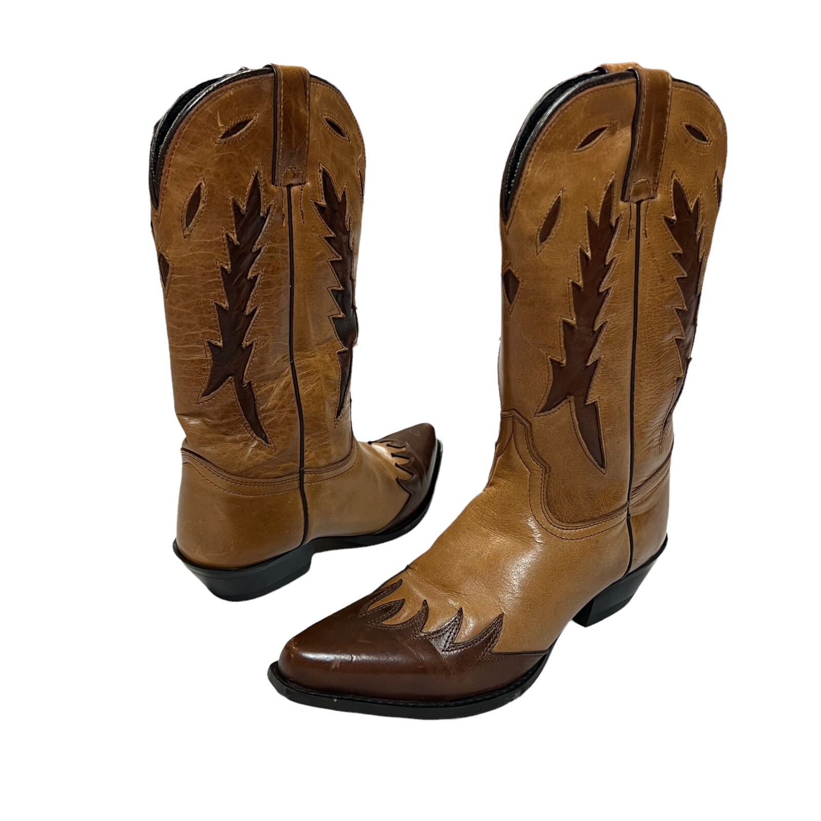 Genuine Leather Western Cowboy Boots 