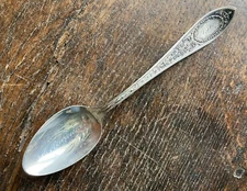 Antique Sterling WHITING ADAM 1907 Teaspoon Mono ART DECO "Milwaukee"